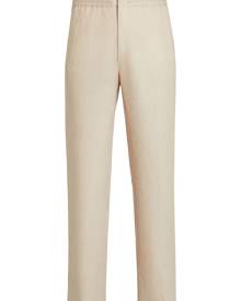 Zegna linen track pants - Neutrals