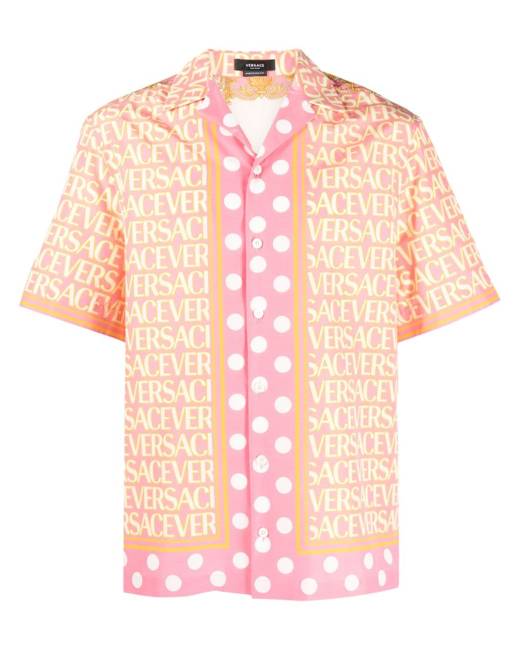 versace short sleeve button down