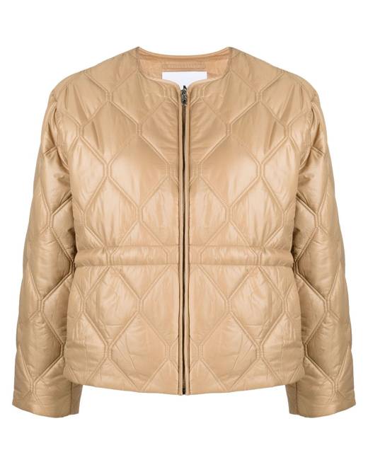 GANNI Oversized Zipped Puffer Jacket - Farfetch