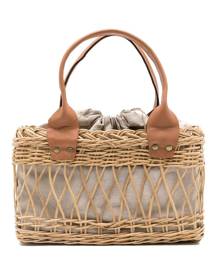 Lenny Niemeyer Natural Locked Wicker tote bag - Neutrals