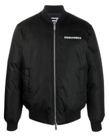 Dsquared2 x Manchester City logo-print bomber jacket - Black