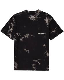 Purple Brand logo-print tie-dye T-shirt - Black