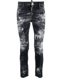 Dsquared2 ripped distressed skinny jeans - Black