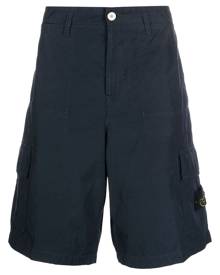 Stone Island Compass-motif cargo shorts - Blue