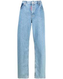 MOSCHINO JEANS high-waisted wide-leg jeans - Blue