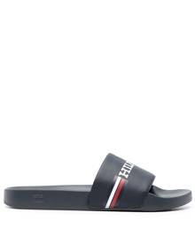 Tommy Hilfiger logo-print slides - Blue