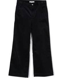 Chloé Kids wide-leg corduroy trousers - Blue