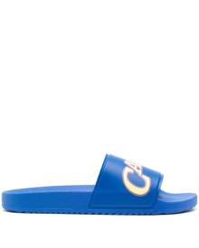 Roberto Cavalli logo-print slides - Blue