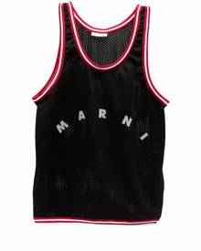 Marni basketball logo-print tote bag - Black