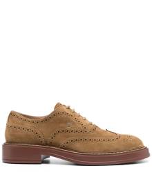 Tod's lace-up suede brogues - Brown