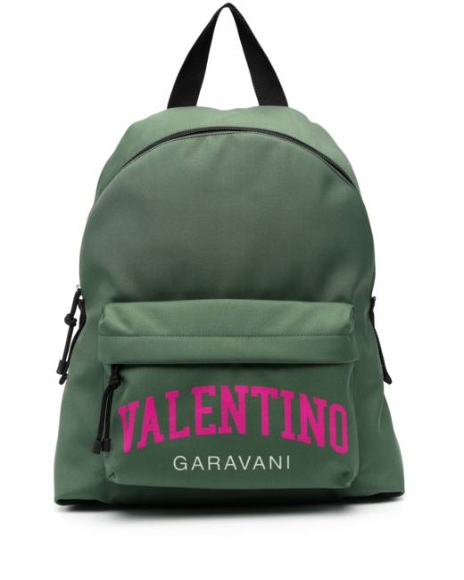 Valentino Garavani Men's Vltn Logo Backpack In Abyss Blue Bianco