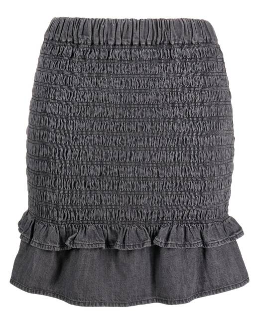 Slinky High Waisted Knotted Mini Skirt
