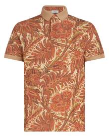 ETRO floral-print cotton polo shirt - Brown