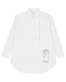 MM6 Maison Margiela polka dot-print cotton shirt - White