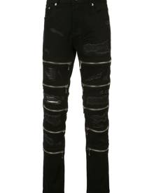 God's Masterful Children front zips skinny jeans - Black