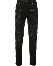 God's Masterful Children destroyed effect skinny jeans - Black