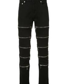 God's Masterful Children multiple zips skinny jeans - Black