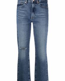 7 For All Mankind high-rise cropped Logan jeans - Blue