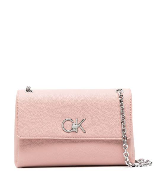Calvin Klein Pebble Leather Wristlet / Clutch / Handbag / Purse $98, Pink |  eBay