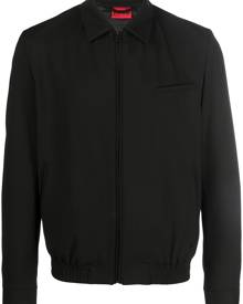 HUGO logo-patch bomber jacket - Black