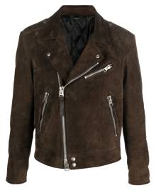 TOM FORD suede biker jacket - Brown