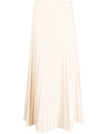 By Malene Birger high-waisted pleated midi skirt - Neutrals