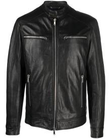 DONDUP leather biker jacket - Black