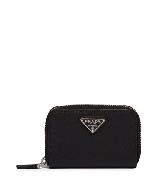 Prada Saffiano Leather Bifold Wallet One Size / Black