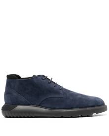 Hogan suede lace-up boots - Blue