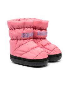 DSQUARED2 KIDS logo-print quilted boots - Pink
