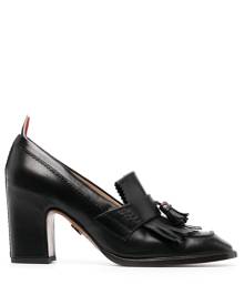 Thom Browne Kilt 75mm tassel-trim loafers - Black