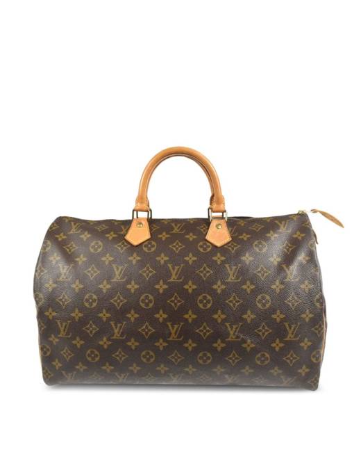 Louis Vuitton 2018 Pre-owned Damier Ebene Speedy Bandouliere 30 Two-Way Handbag - Brown