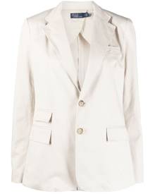 Polo Ralph Lauren single-breasted cotton blazer - White