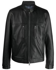 ETRO leather biker jacket - Black