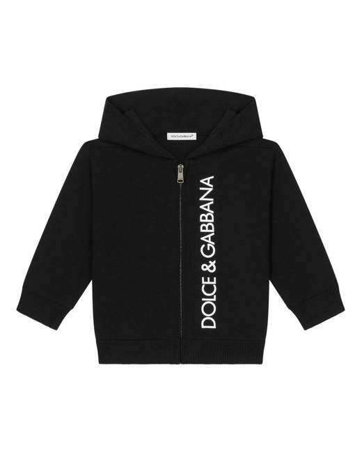 Dolce & Gabbana graphic-print Ripped zip-up Hoodie - Farfetch