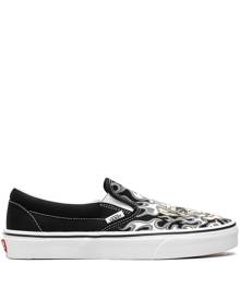 Vans Classic Slip-On "Flame Skull" sneakers - Black