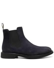 Doucal's almond-toe suede Chelsea boots - Blue