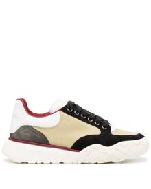 Alexander McQueen Court panelled low-top sneakers - Red