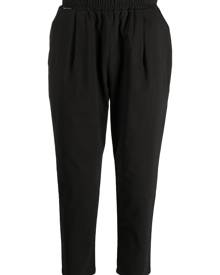 Family First cropped tapered trousers - Black