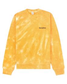 Sporty & Rich logo-embroidered tie-dye sweatshirt - Yellow