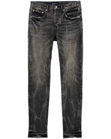 Purple Brand acid-wash low-rise skinny jeans - Black