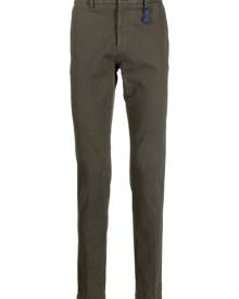 Manuel Ritz low-rise tapered-leg trousers - Green