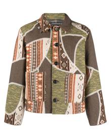 Andersson Bell patchwork button-up jacket - Neutrals