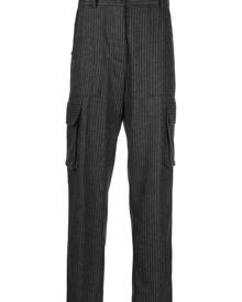 Forte Forte pinstripe-pattern cargo trousers - Grey