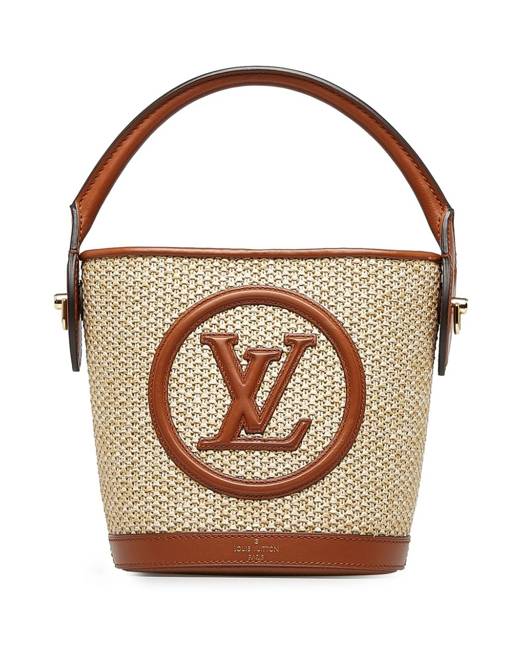 Louis Vuitton Bucket Handbag Brown Cloth ref.496948 - Joli Closet