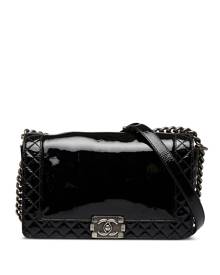 CHANEL Pre-Owned 2013-2014 medium Reverso Boy Chanel shoulder bag - Black