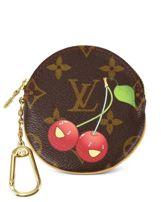 Louis Vuitton x Takashi Murakami 2003 Pre-owned Monogram Cherry Blossom Coin Purse - Brown