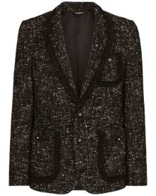 Dolce & Gabbana single-breasted wool blazer - Black