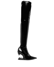 Gcds Morso 120mm vinyl boots - Black