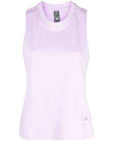 adidas by Stella McCartney logo-print sleeveless tank top - Purple